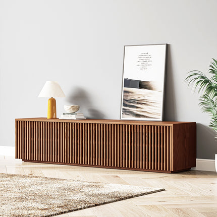 Riflessi Minimalist Slatted TV Stand