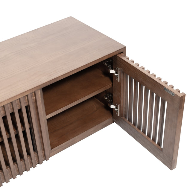 Riflessi Minimalist Slatted TV Stand