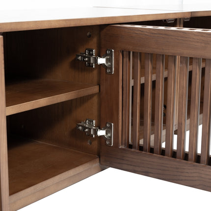 Riflessi Minimalist Slatted TV Stand