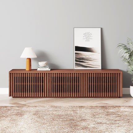 Riflessi Minimalist Slatted TV Stand