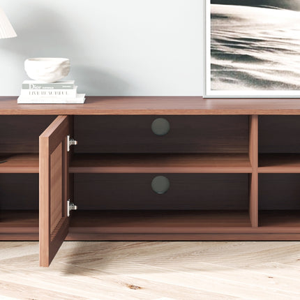 Riflessi Minimalist Slatted TV Stand