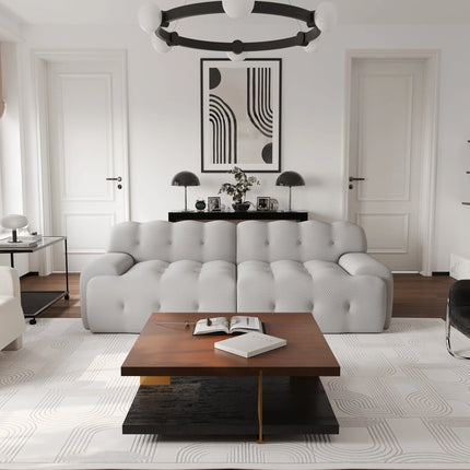 Solenza Bubble Horizon | 87" 2-3 Seater 3D-Knitted Sectional Sofa