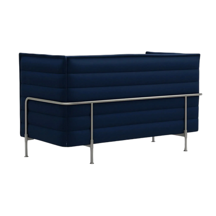 Solenza | Alcove Lowback Sofa | Designer Navy Linen Collection