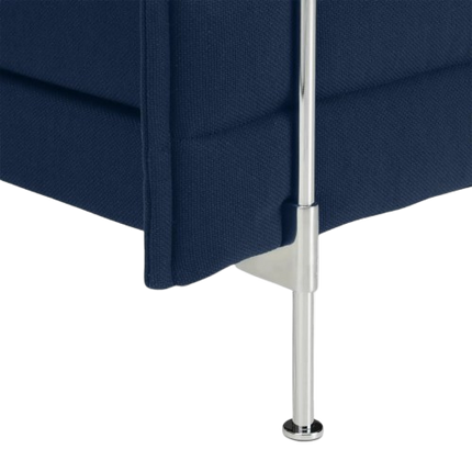 Solenza | Alcove Lowback Sofa | Designer Navy Linen Collection