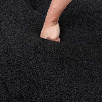 Solenza Cloud Bubble Sofa | White Sherpa Fleece 2-Seater Loveseat, Deep Seat Curved Design