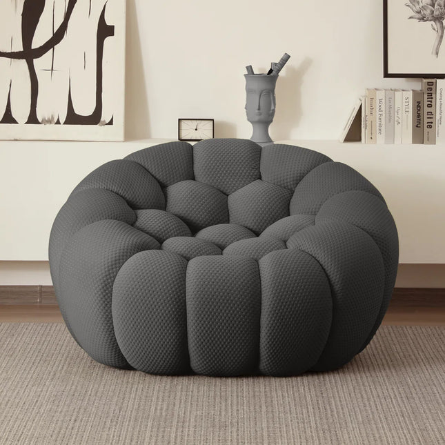 Solenza Bubble | 2-Seat Modular Loveseat + Modular Sofa Chair + Ottoman  | 3D-Knitted Fabric