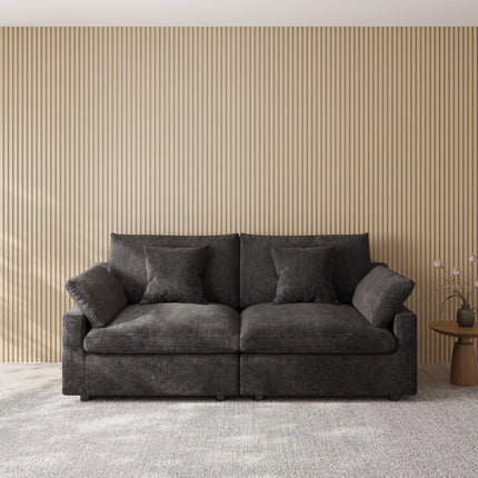 Solenza Casa Nova | 83" 2-Seat Sectional Cloud Sofa | Washable Linen