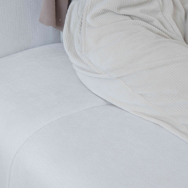 Solenza Elysian | 144" Modular 3-Seater L-Shaped Sectional + Ottoman | Washable Linen Sofa