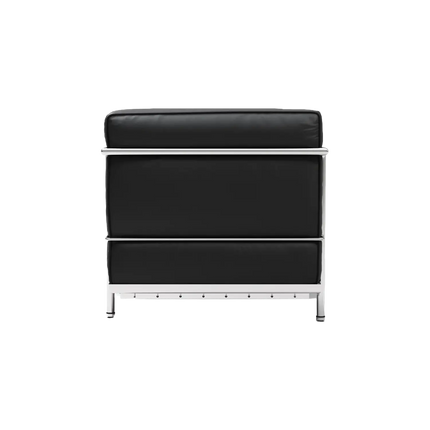 Solenza LC2 Sofa | Black Leather & Goose Down Blend