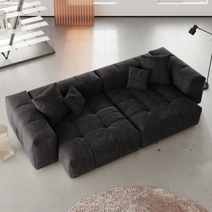 Solenza Elysian | 104" Modular 2-Seater Loveseat | Washable Linen Sofa