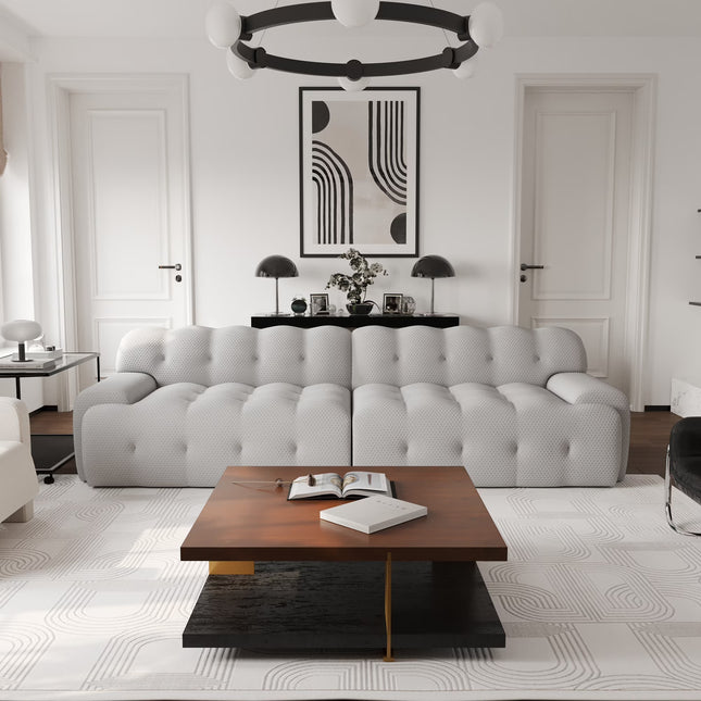 Solenza Bubble Horizon | 102" 4 Seater 3D-Knitted Sectional Sofa