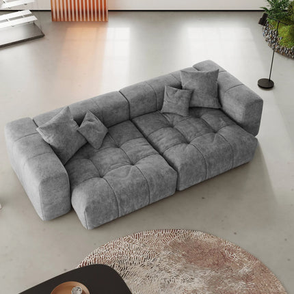 Solenza Elysian | 104" Modular 2-Seater Loveseat | Washable Linen Sofa