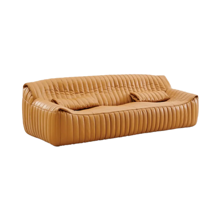 Solenza | Sandra Sofa | Caramel Genuine Leather Edition