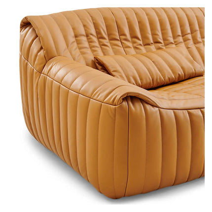 Solenza | Sandra Sofa | Caramel Genuine Leather Edition