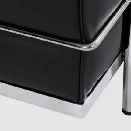 Solenza LC2 Sofa | Black Leather & Goose Down Blend