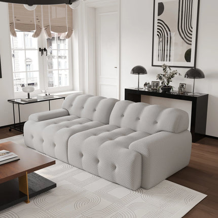 Solenza Bubble Horizon | 87" 2-3 Seater 3D-Knitted Sectional Sofa