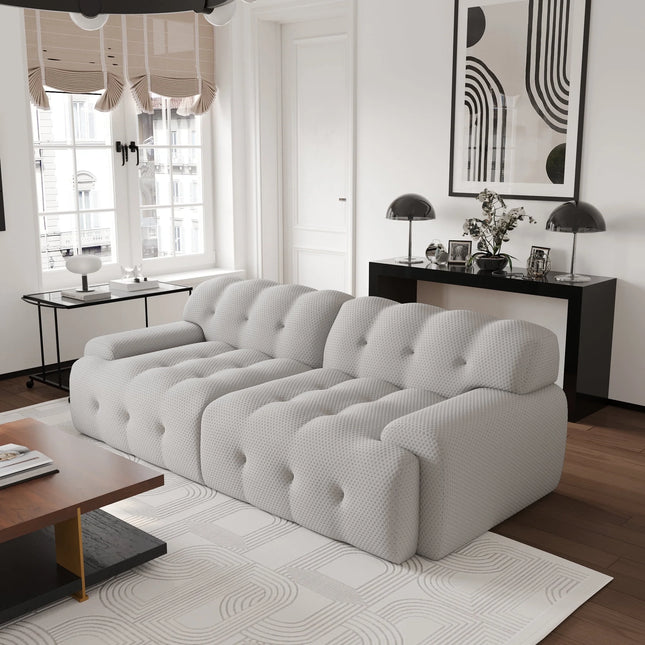 Solenza Bubble Horizon | 87" 2-3 Seater 3D-Knitted Sectional Sofa