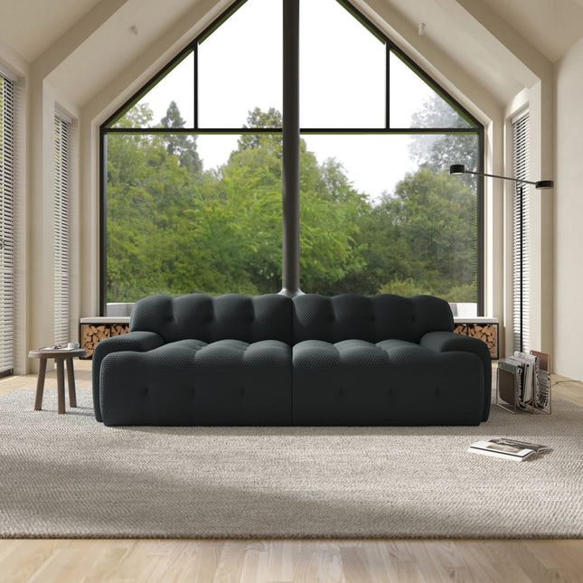 Solenza Bubble Horizon | 87" 2-3 Seater 3D-Knitted Sectional Sofa