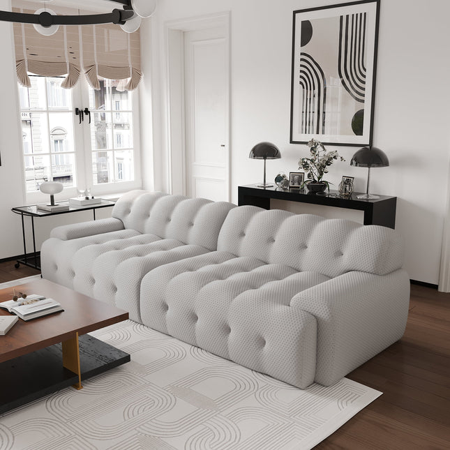 Solenza Bubble Horizon | 102" 4 Seater 3D-Knitted Sectional Sofa