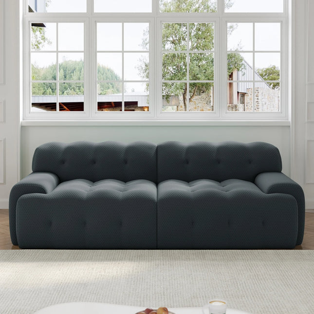 Solenza Bubble Horizon | 87" 2-3 Seater 3D-Knitted Sectional Sofa