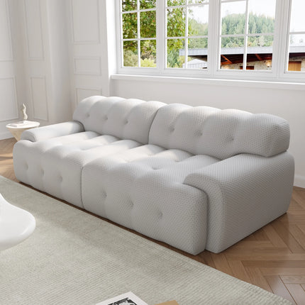 Solenza Bubble Horizon | 87" 2-3 Seater 3D-Knitted Sectional Sofa