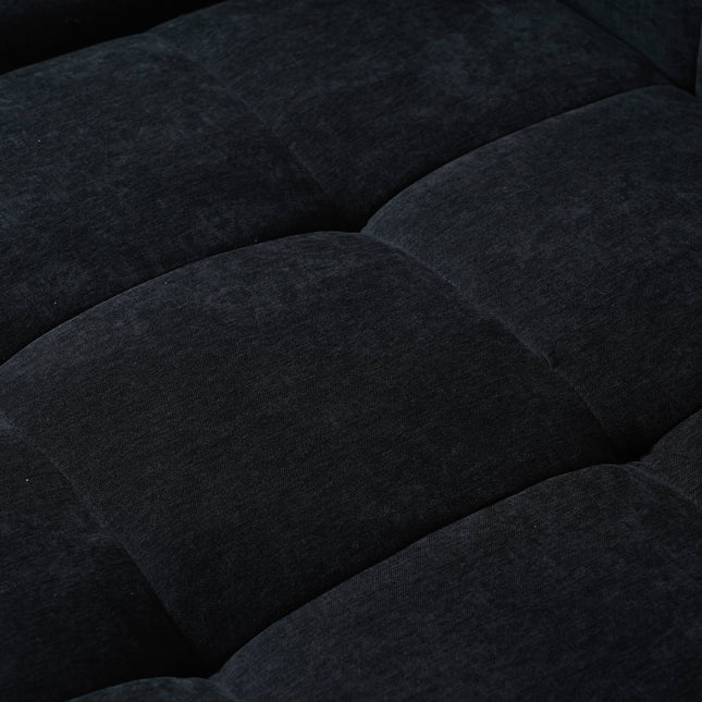 Solenza Elysian | 104" Modular 3-Seater Chaise Sectional | Washable Linen Sofa