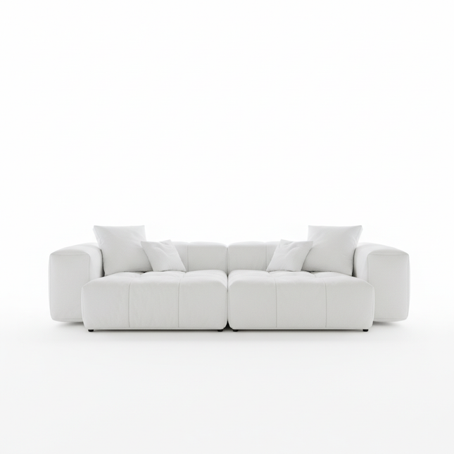 Solenza Elysian | 104" Modular 2-Seater Loveseat | Washable Linen Sofa