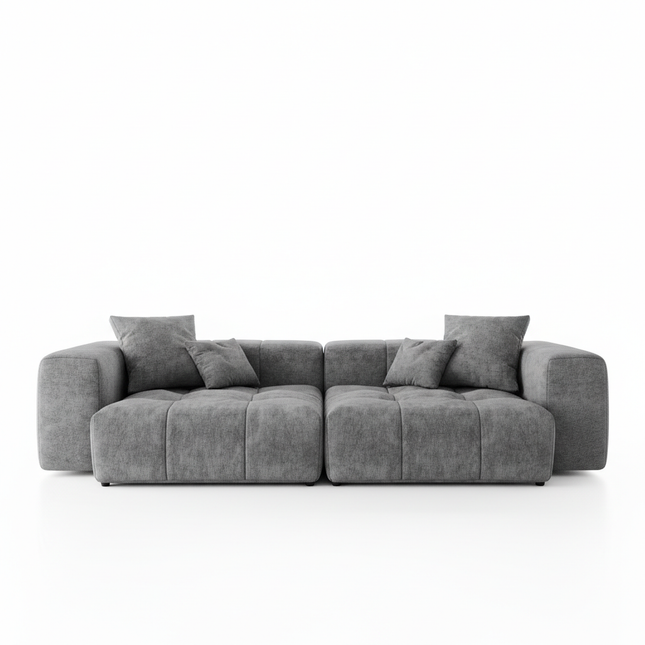 Solenza Elysian | 104" Modular 2-Seater Loveseat | Washable Linen Sofa