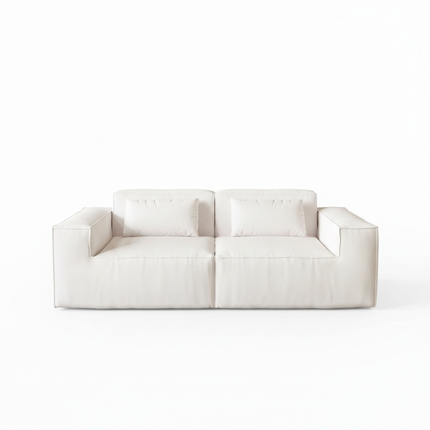 Solenza Mellow | 83" Cloud Modular 2-Seater Loveseat Sofa | Washable Velvet Sofa