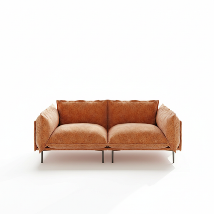 Solenza Aurora | 75" Cloud Modular 2-Seater Loveseat Sofa - Washable Velvet