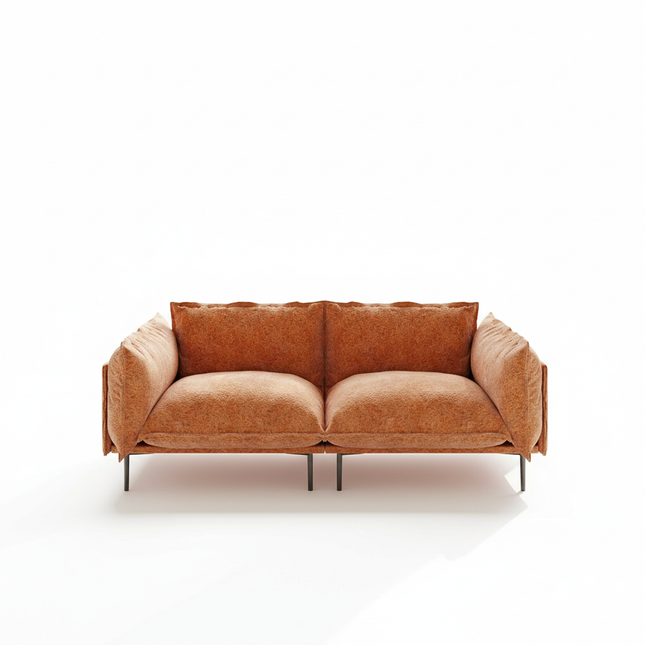 Solenza Aurora | 75" Cloud Modular 2-Seater Loveseat Sofa - Washable Velvet