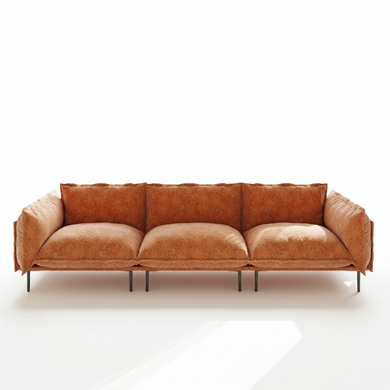 Solenza Aurora | 111" Cloud Modular 3-Seater Sofa - Washable Velvet