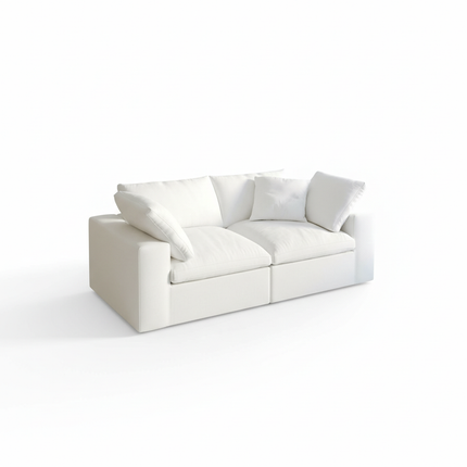 Solenza Nuvia | 80" Cloud Modular Sofa | Washable Linen
