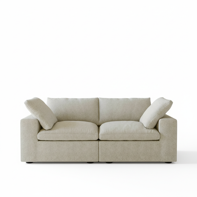 Solenza Nuvia | 80" Cloud Modular Sofa | Washable Linen