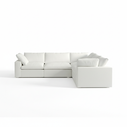 Solenza Nuvia | 120" V-Shaped Cloud Modular Sectional | Washable