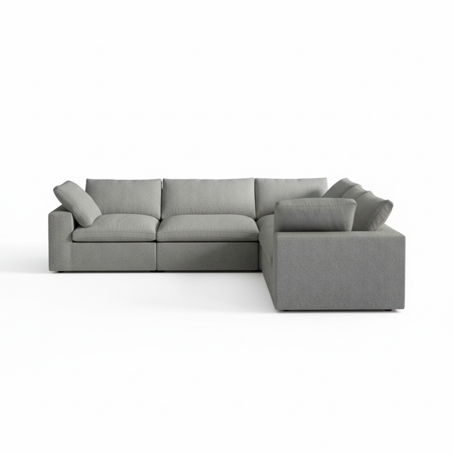 Solenza Nuvia | 120" V-Shaped Cloud Modular Sectional | Washable
