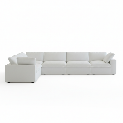 Solenza Nuvia | 160" Cloud Modular 6-Seat Sectional Sofa Corner | Washable