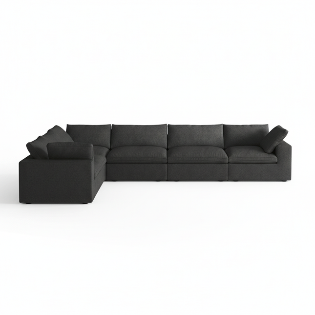 Solenza Nuvia | 160" Cloud Modular 6-Seat Sectional Sofa Corner | Washable