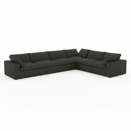 Solenza Nuvia | 160" Cloud Modular 6-Seat Sectional Sofa Corner | Washable