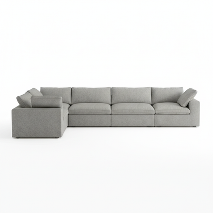 Solenza Nuvia | 160" Cloud Modular 6-Seat Sectional Sofa Corner | Washable