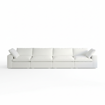 Solenza Nuvia | 160" Cloud Modular 4-Seat Sectional Sofa | Washable