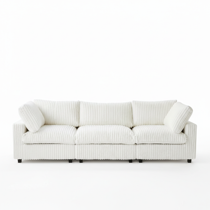 Solenza Palatina | 118" Cloud Modular 3-Seater Sofa | Washable Plush Fabric