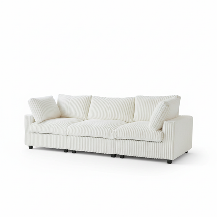Solenza Palatina | 118" Cloud Modular 3-Seater Sofa | Washable Plush Fabric