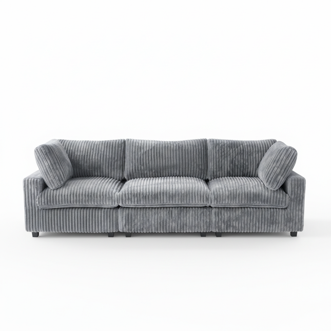 Solenza Palatina | 118" Cloud Modular 3-Seater Sofa | Washable Plush Fabric