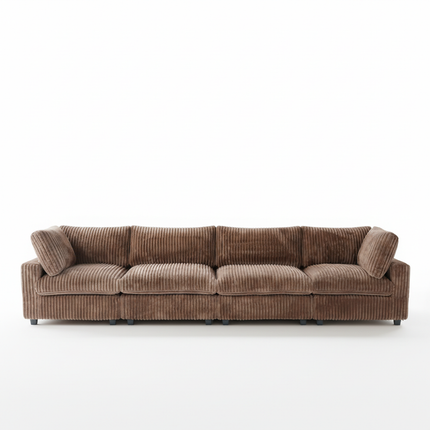 Solenza Palatina | 157" XL Cloud Modular 4-Seater Sofa | Washable Plush Fabric