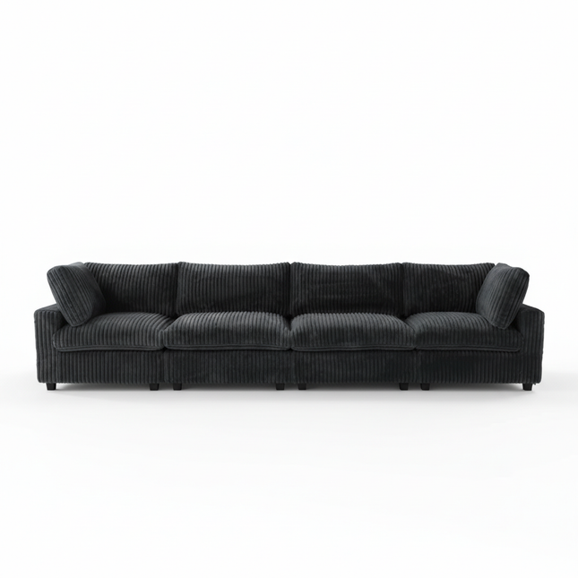 Solenza Palatina | 157" XL Cloud Modular 4-Seater Sofa | Washable Plush Fabric