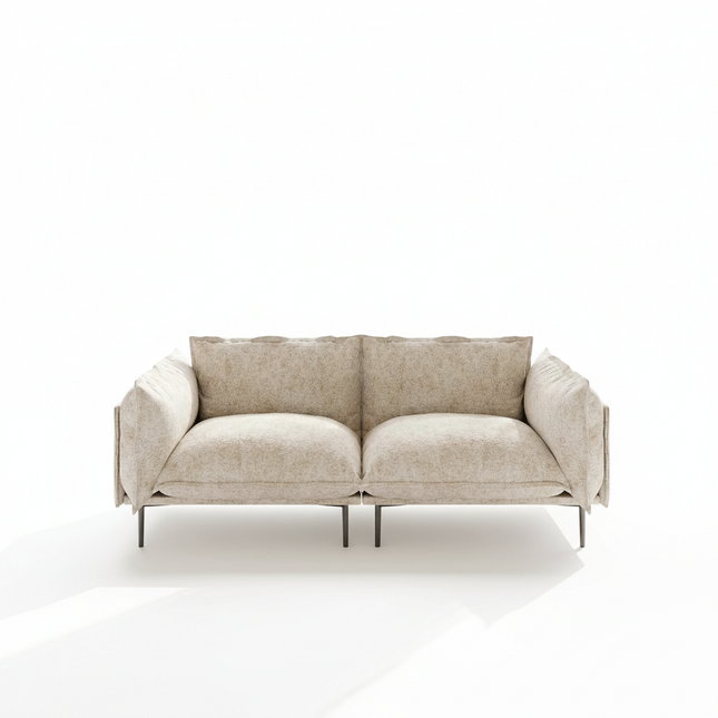Solenza Aurora | 75" Cloud Modular 2-Seater Loveseat Sofa - Washable Velvet