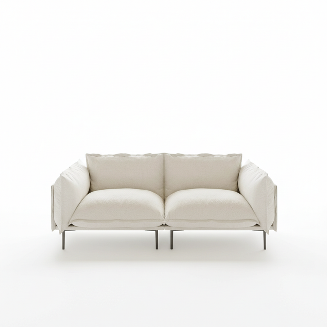 Solenza Aurora | 75" Cloud Modular 2-Seater Loveseat Sofa - Washable Velvet