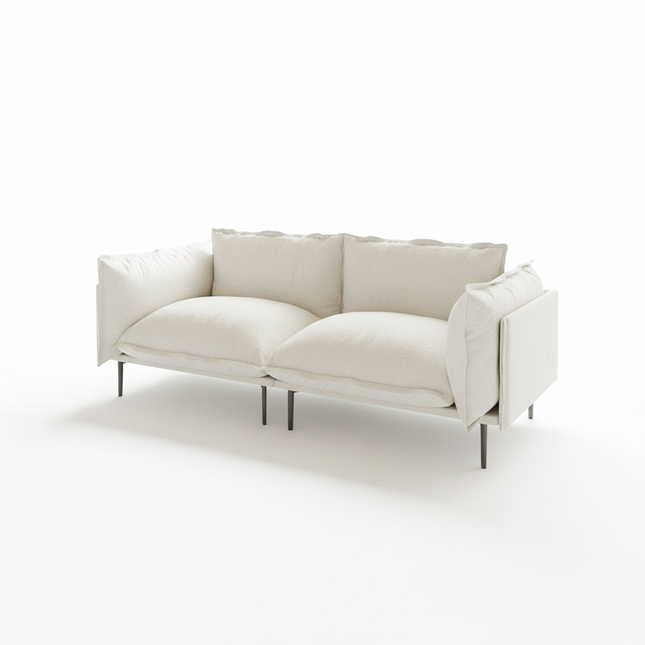 Solenza Aurora | 75" Cloud Modular 2-Seater Loveseat Sofa - Washable Velvet