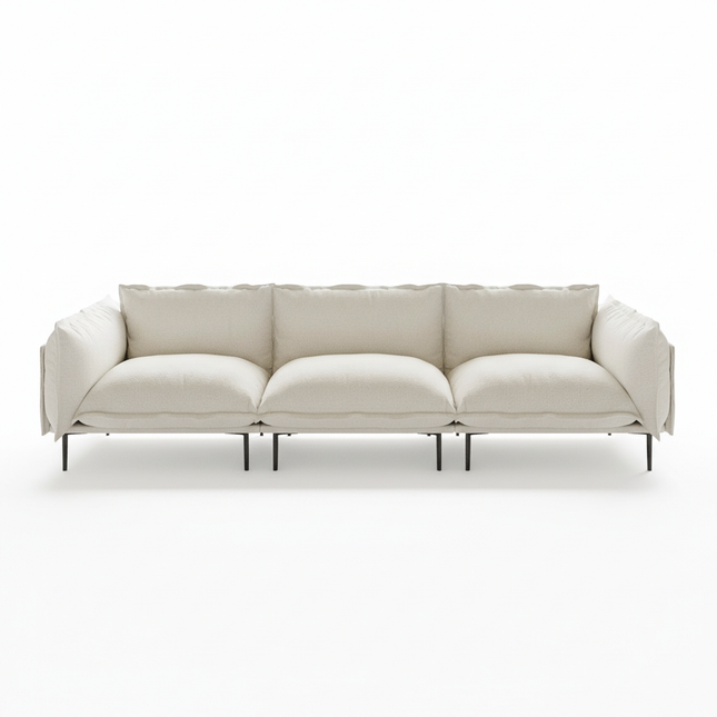 Solenza Aurora | 111" Cloud Modular 3-Seater Sofa - Washable Velvet